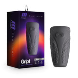 M Elite Platinum Gript Black Masturbator / Stroker