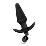 Anal Adventures Platinum Black 5-Inch Vibrating Anal Plug