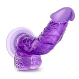 B Yours Sweet N' Hard 7 Realistic Curved Purple 8.5-Inch Long Dildo