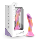 Avant Sun's Out Pink Artisan 7 Inch Curved P-Spot Dildo with Suction Cup Base