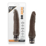 Dr. Skin Cock Vibe 7 Realistic Chocolate 8.5-Inch Long Vibrating Dildo