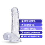 B Yours Plus Rock N’ Roll Realistic Clear 7.25-Inch Long Dildo