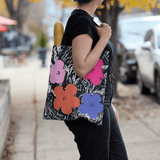 Andy Warhol Flowers Canvas Tote Bag