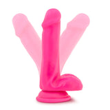 Neo Realistic Neon Pink 6-Inch Long Dildo