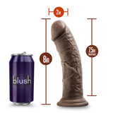 Dr. Skin Plus Realistic Chocolate 8-Inch Dildo