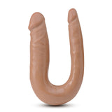 Dr. Skin Mini Double Dong Mocha 12.5-Inch Long Double Dildo