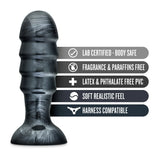 Jet Bruiser Carbon Metallic Black 7.5-Inch Anal Plug With Suction Cup Base