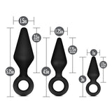 Anal Adventures Platinum Loop Kit Black Anal Plug