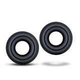 Stay Hard Black Oversized Donut Penis Rings 2-Pack