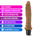 Dr. Skin Cock Vibe 8 Realistic Mocha 9.75-Inch Long Vibrating Dildo