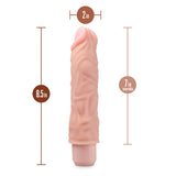 Dr. Skin Silicone Dr. David Beige 8.5-Inch Long Vibrating Dildo