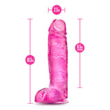 B Yours Plus Big N’ Bulky Pink 10.5-Inch Long Dildo