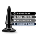 Anal Adventures Easy Black 4-Inch Anal Plug