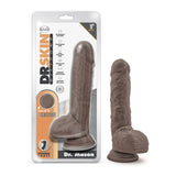 Dr. Skin Silicone Dr. Mason Realistic Chocolate 9-Inch Long Dildo