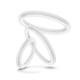 Performance VS4: Glow In The Dark White Penis Ring Set 3-Sizes