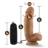 Loverboy MMA Fighter Realistic Mocha 7-Inch Vibrating Dildo