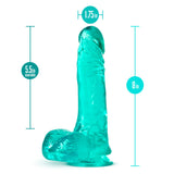 B Yours Plus Ram N’ Jam Realistic Teal 8-Inch Long Dildo