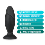 Anal Adventures Platinum Rocket Black 6.5-Inch Anal Plug