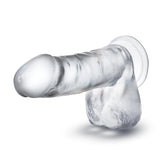 B Yours Diamond Glimmer Realistic Clear 8-Inch Long Dildo