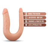 Dr. Skin Mini Double Dong Vanilla 12.5-Inch Long Double Dildo