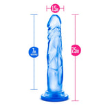 B Yours Sweet N' Hard 5 Realistic Blue 7.5-Inch Long Dildo