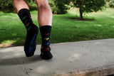 TOM OF FINLAND FLYING COCK RAINBOW SOCKS BY FINLAYSON