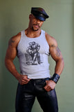 Tom of Finland PASSION Ribbed Tank Grey