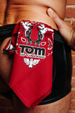 Tom of Finland Bandana by Peachy Kings Maroon