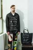 JW ANDERSON x OSCAR WILDE QUOTE PRINT RELAXED FIT OVERSHIRT