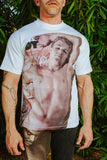 TOM OF FINLAND X HONEY FUCKING DIJON COLLAGE WHITE T-SHIRT