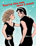 Grease Love GREETING CARD