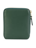 Comme des Garçons Full Zip Classic Green Wallet