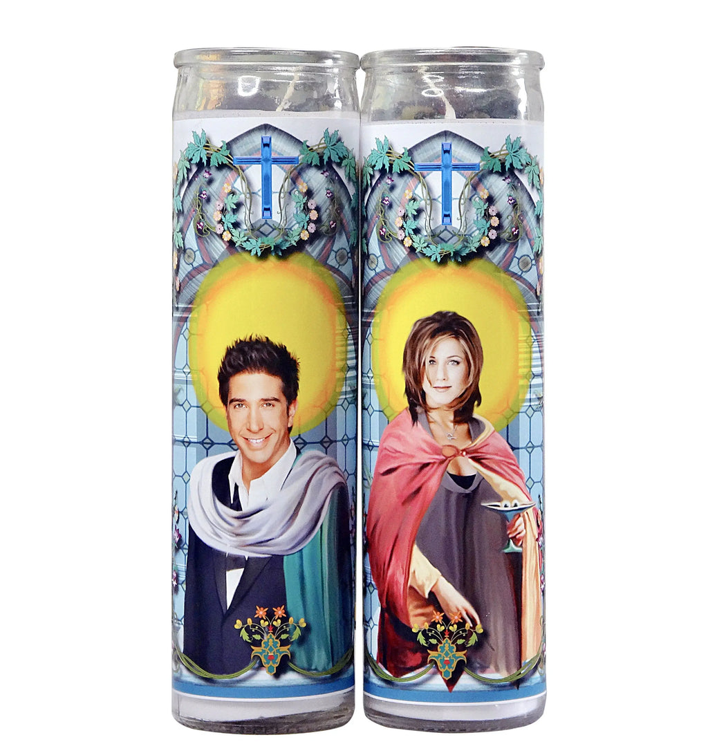 Ross and Rachel Celebrity Prayer Candle Set - Friends