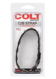 COLT Leather C/B Strap Adjustable Snap Cock Ring - Black