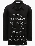 JW ANDERSON x OSCAR WILDE QUOTE PRINT RELAXED FIT OVERSHIRT