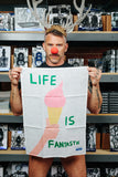 Life Is Fantastic Tea Towel - Third Drawer Down X David Shrigley