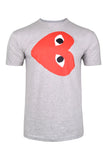 COMME des GARÇONS PLAY GRAY T-SHIRT