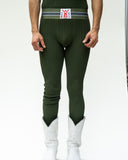 WALTER VAN BEIRENDONCK Jock Leggings Green SS23