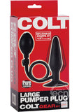 COLT Silicone Large Pumper Plug Butt Plug - Black