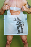 TOM OF FINLAND USE A RUBBER MILKY TRANSPARENT BAG BY LOQI