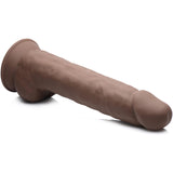 Fleshstixxx 10 Inch Silicone Dildo with Balls - Dark