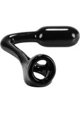 Oxballs Ass-X Ass-Lock Cocksling With Anal Plug Black