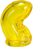 Oxballs Cock Lock Chastity With Cock Ring Yellow
