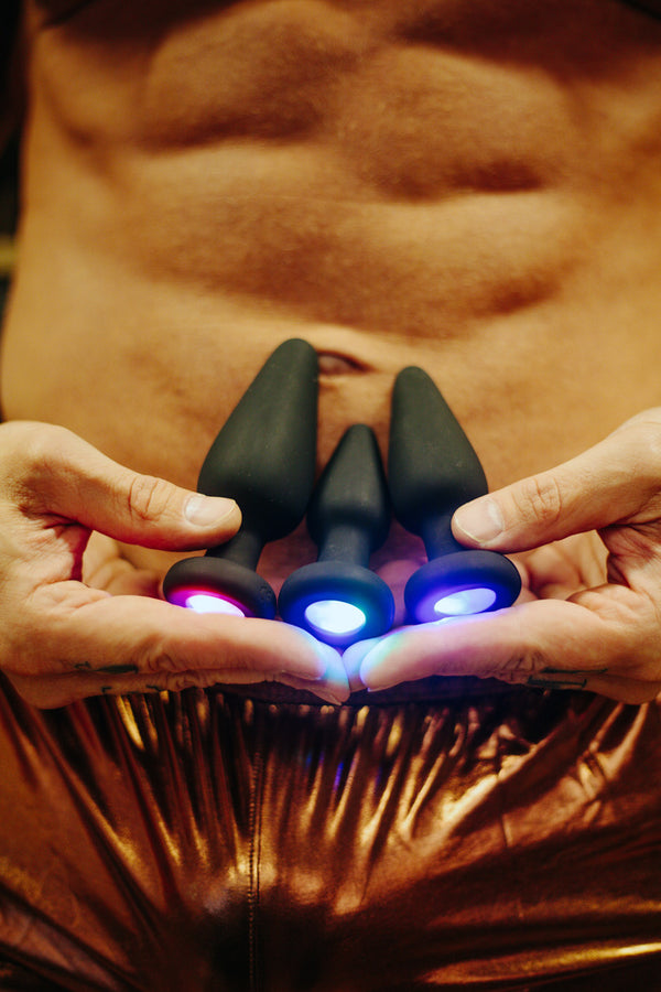 Light Up Silicone Anal Plug