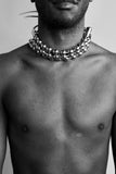 OVERSIZED BALL CHAIN TRIPLE CHOKER BY CHRISHABANA