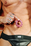 Cock Lug Lugged Cock Ring - Plum