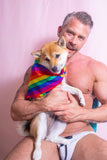 Puppy Rainbow Bandana