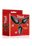 Triad 3 Way Smooth Butt Plug - Black