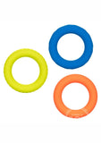 Link Up Ultra Soft Extreme Set Cock Ring - Yellow/Blue/Orange