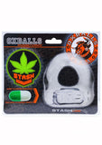 Oxballs Stash Cock Ring With Capsule Insert - Clear